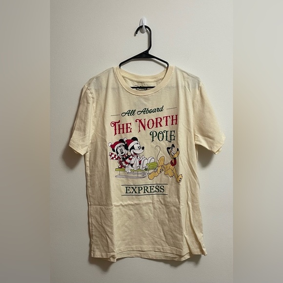 Disney Tops - Disney - Unisex - Mickey Mouse - Minnie Mouse - Pluto - Holiday T-Shirt - Large